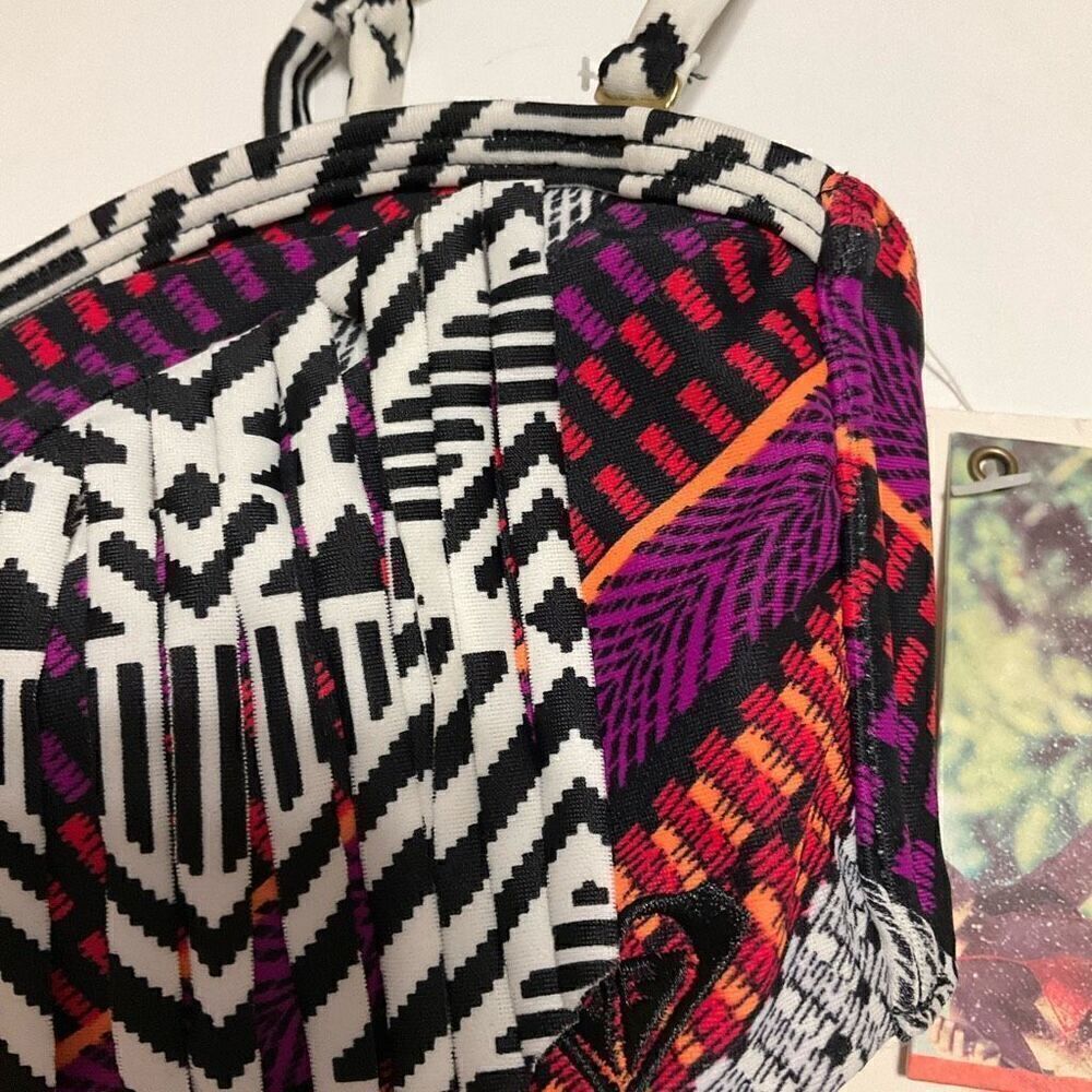 Roxy NWT Aztec Fringe Bandeau Bikini Top, S - Picture 9 of 16